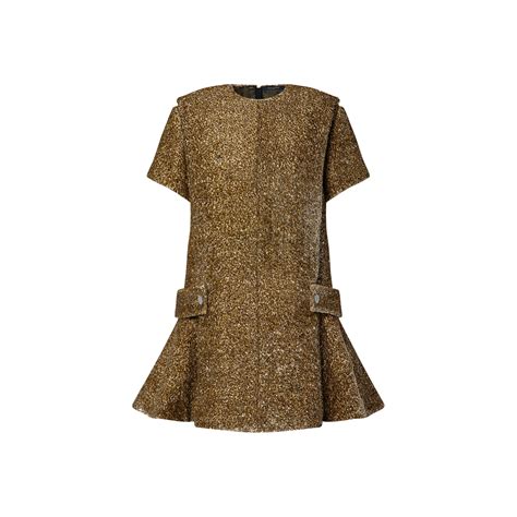 lv apron|Padded Lurex Apron Dress .